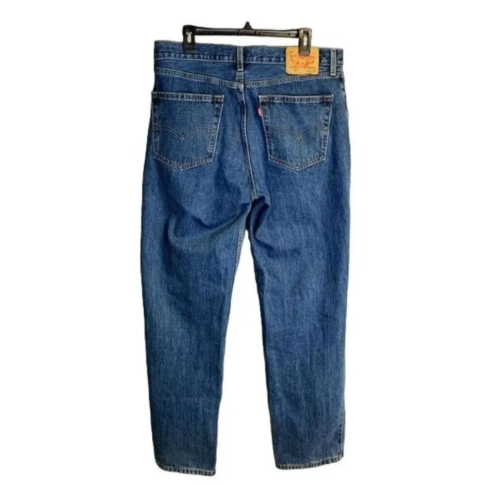 Levi's‎ 550 Relaxed Fit Tapered Leg Jeans Men's 36x34 Blue Denim Classic Comfort
